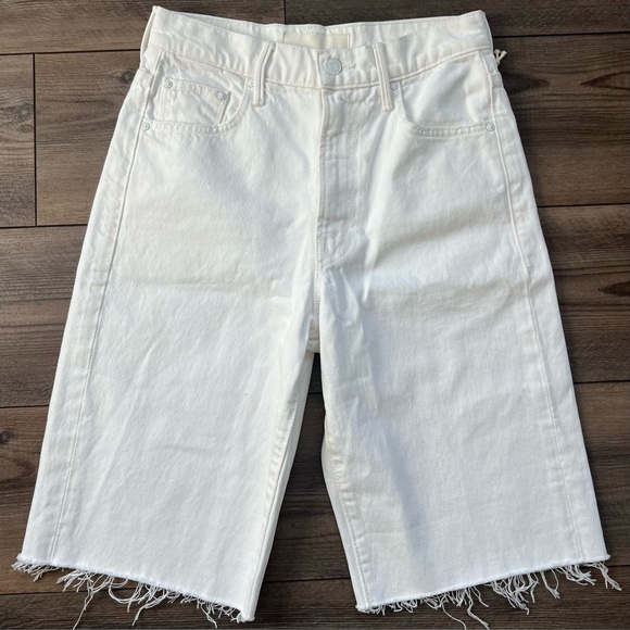 MOTHER Pants - New MOTHER The Maven Bermuda Fray Shorts Sz 25